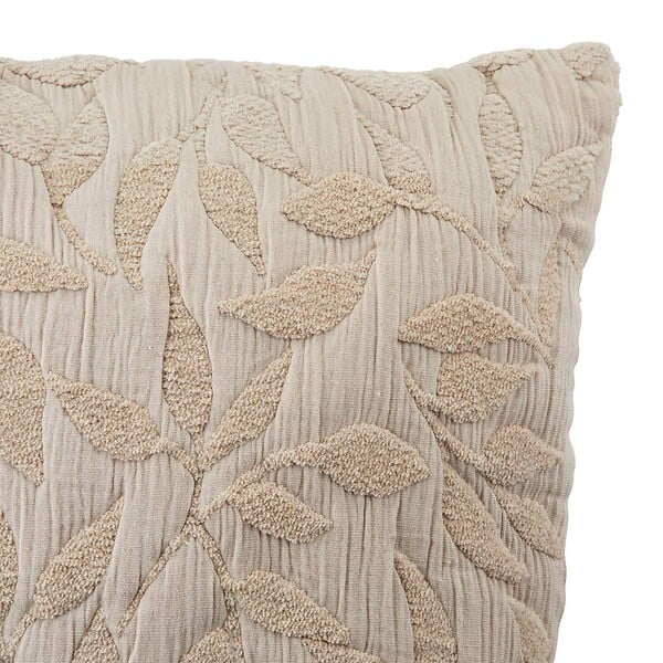 ATMOSPHERA - Coussin motif jacquard "Lehto" coton lin 50x50cm - large