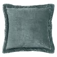 ATMOSPHERA - Coussin flanelle Cuddly bleu 53x53cm - vignette