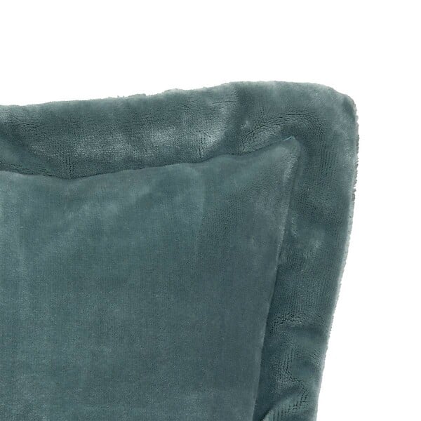 ATMOSPHERA - Coussin flanelle Cuddly bleu 53x53cm - large