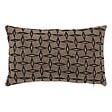 ATMOSPHERA - Coussin Diamant 50x30cm jacquard graphique marron - vignette