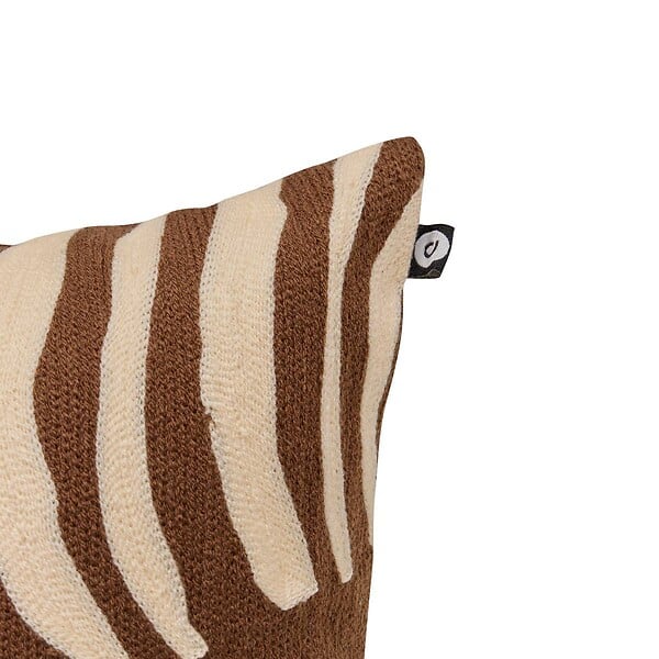 ATMOSPHERA - Coussin Hary marron 50x30cm - large