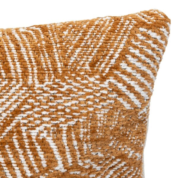 ATMOSPHERA - Housse de coussin Jeni chenille marron 40x40cm - large