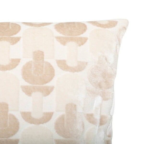 ATMOSPHERA - Coussin "Luna" jacquard velours lin 35x75cm - large