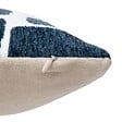 ATMOSPHERA - Housse de coussin Jeni chenille bleu égéen 50x30cm - vignette
