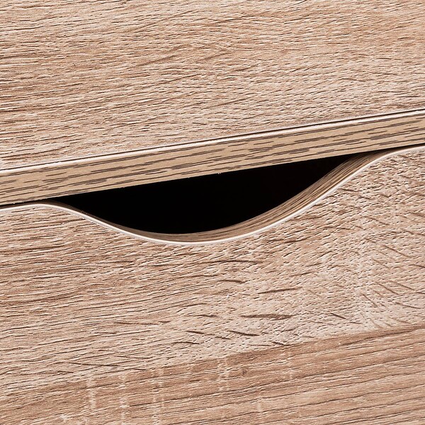 5 FIVE SIMPLY SMART - Caisson 6 tiroirs effet bois naturel - large