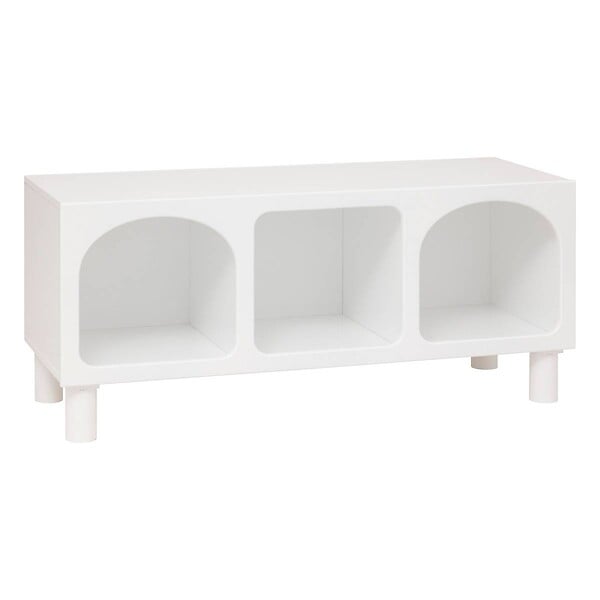 ATMOSPHERA - Etagère 3 compartiments "Tara" blanc 90x40x32cm - large