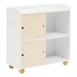 ATMOSPHERA - Meuble de Rangement Enfant Bouli 2 portes 2 Cases Beige 69,5x30x71 cm - vignette