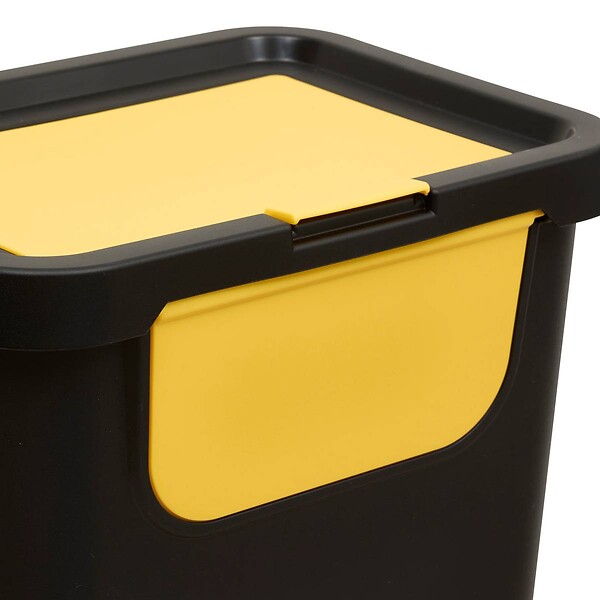 5 FIVE SIMPLY SMART - Lot de 3 poubelles de tri 24L - large