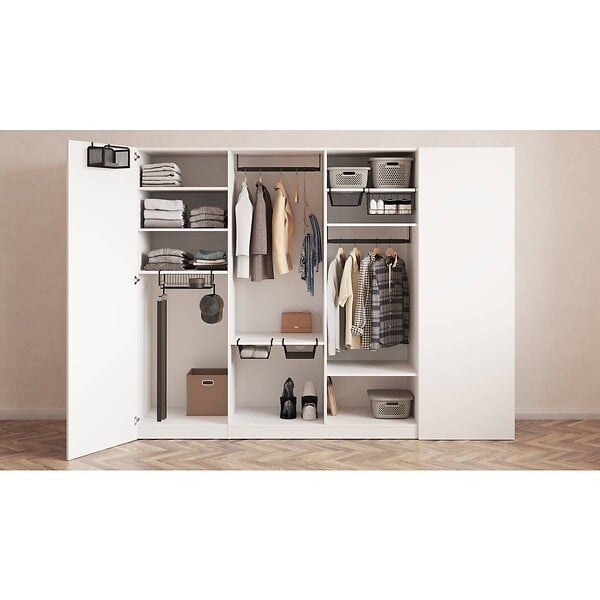 5 FIVE SIMPLY SMART - Etagère suspendue Spacy noir - large