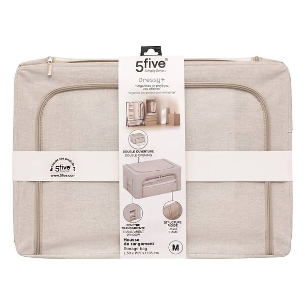 5 FIVE SIMPLY SMART - Housse de rangement "Groomy" double ouverture 50x35cm - large