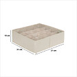 5 FIVE SIMPLY SMART - Rangement tiroir "Groomy" 16 compartiments beige 31x31cm - vignette