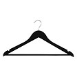 5 FIVE SIMPLY SMART - 3 cintres en bois Noir Rubber - Noir - vignette