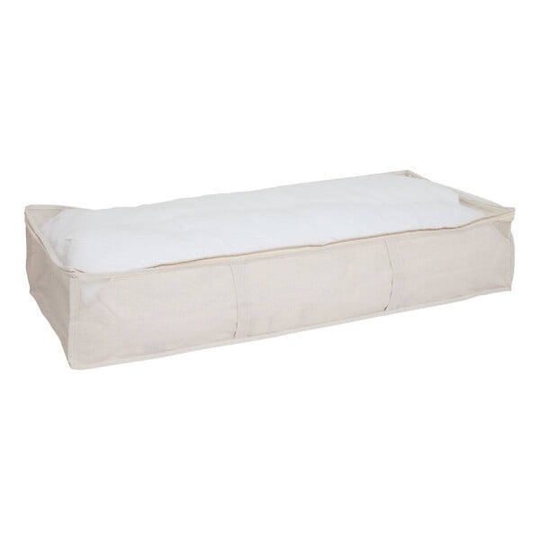5 FIVE SIMPLY SMART - Housse de rangement "Groomy" sous lit beige 100x20cm - large