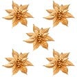 FEERIC LIGHTS & CHRISTMAS - SDN PLAST FLEUR X5 DORE 8CM - vignette