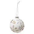 FEERIC LIGHTS & CHRISTMAS - Boule de Noël en Verre 80 mm Flocon 3 Assortiment - vignette