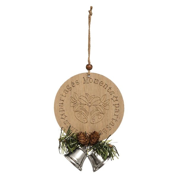 FEERIC LIGHTS & CHRISTMAS - Sujet de noël boule plate cloche - large