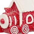 FEERIC LIGHTS & CHRISTMAS - Sujet train cookie résine H.10cm rouge et blanc - vignette