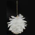 FEERIC LIGHTS & CHRISTMAS - Sujet boule plumes bout pailletés - vignette