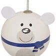 FEERIC LIGHTS & CHRISTMAS - BDN PAPIER OURS BLANC 65MM - vignette
