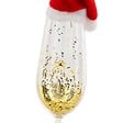 FEERIC LIGHTS & CHRISTMAS - Sujet flûte champagne bonnet rouge verre H.16cm - vignette