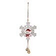 FEERIC LIGHTS & CHRISTMAS - Sujet flocon bonhomme de neige bois H.9cm blanc - vignette