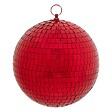 FEERIC LIGHTS & CHRISTMAS - Boule disco verre D.20cm rouge - vignette
