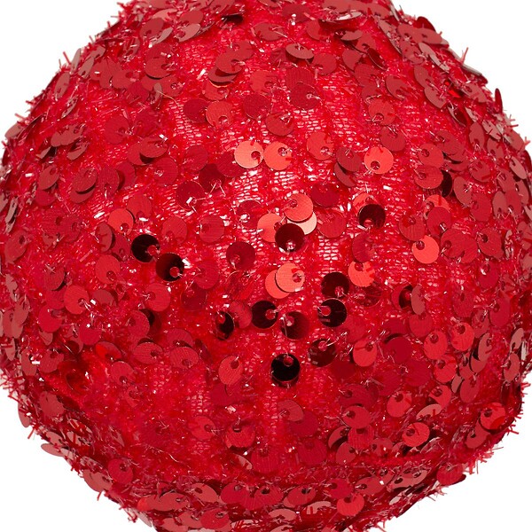 FEERIC LIGHTS & CHRISTMAS - BDN PLF ROUGE SEQUIN 100MM - large