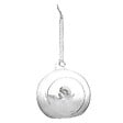 FEERIC LIGHTS & CHRISTMAS - Boule intérieur ange et plume 8cm verre - vignette
