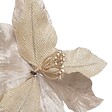 FEERIC LIGHTS & CHRISTMAS - Sujet poinsettia bout pailleté 23cm - vignette