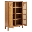 ATMOSPHERA - Armoire 2 portes "Tiria" en placage frêne 92x40cm - vignette