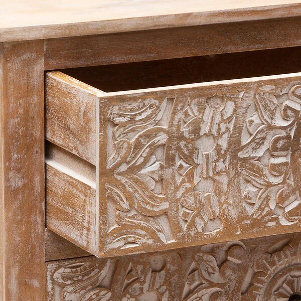 ATMOSPHERA - Commode "Shirel" manguier 3 tiroirs - large