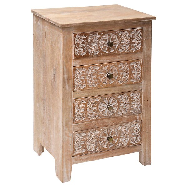 ATMOSPHERA - Chiffonnier "Shirel" manguier 4 tiroirs - large