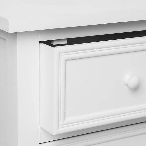 ATMOSPHERA - Chiffonnier "Charme" blanc 5 tiroirs - large