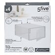 5 FIVE SIMPLY SMART - Lot de 4 boîtes range-chaussures plastique M - vignette
