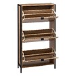5 FIVE SIMPLY SMART - Meuble range-chaussures 3 tiroirs "Aliaj" effet chêne naturel - vignette