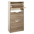 5 FIVE SIMPLY SMART - Meuble range-chaussures 3 tiroirs effet chêne naturel - vignette