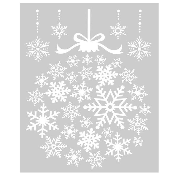 FEERIC LIGHTS & CHRISTMAS - Sticker forme flocons 29X40 - large