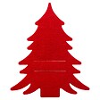 FEERIC LIGHTS & CHRISTMAS - Lot de 4 porte-couverts sapin rouge - vignette