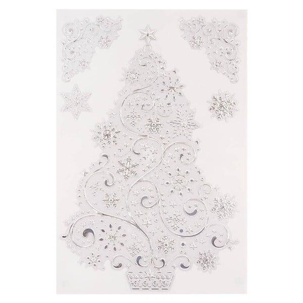 FEERIC LIGHTS & CHRISTMAS - Sticker métal argent 30X45 - large