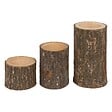 FEERIC LIGHTS & CHRISTMAS - Lot de 3 photophores H.5 - 7 - 11cm bois - vignette