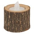 FEERIC LIGHTS & CHRISTMAS - Lot de 3 photophores H.5 - 7 - 11cm bois - vignette
