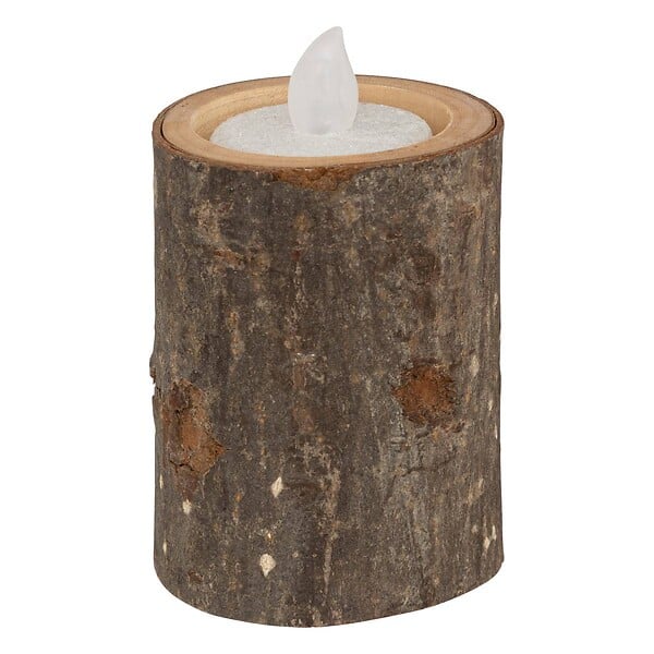 FEERIC LIGHTS & CHRISTMAS - Lot de 3 photophores H.5 - 7 - 11cm bois - large
