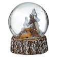FEERIC LIGHTS & CHRISTMAS - Boule à neige biche et faon 80mm - vignette