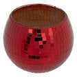 FEERIC LIGHTS & CHRISTMAS - Bougeoir Photophore Boule disco en Verre - vignette