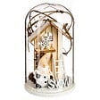 FEERIC LIGHTS & CHRISTMAS - Décoration sujet bois sous cloche H11 - vignette