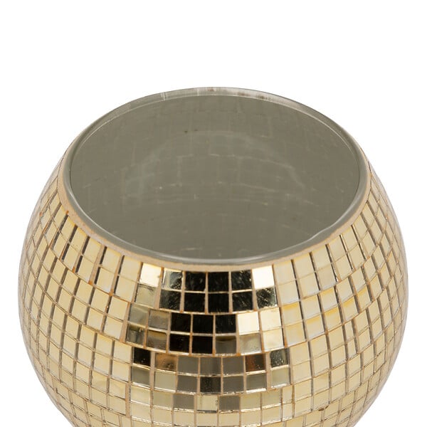 FEERIC LIGHTS & CHRISTMAS - Bougeoir Photophore Boule disco en Verre - large