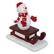 FEERIC LIGHTS & CHRISTMAS - Santon pour village personnage avec luge H.9cm assorti - vignette