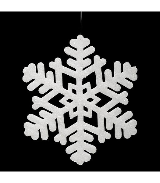 FEERIC LIGHTS & CHRISTMAS - Suspension Polyfoam Flocon Paillettes D 35 cm - large
