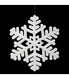 FEERIC LIGHTS & CHRISTMAS - Suspension Polyfoam Flocon Paillettes D 35 cm - vignette