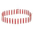 FEERIC LIGHTS & CHRISTMAS - Accessoire village barrière lumineuse 44 LED rouge et blanc - vignette